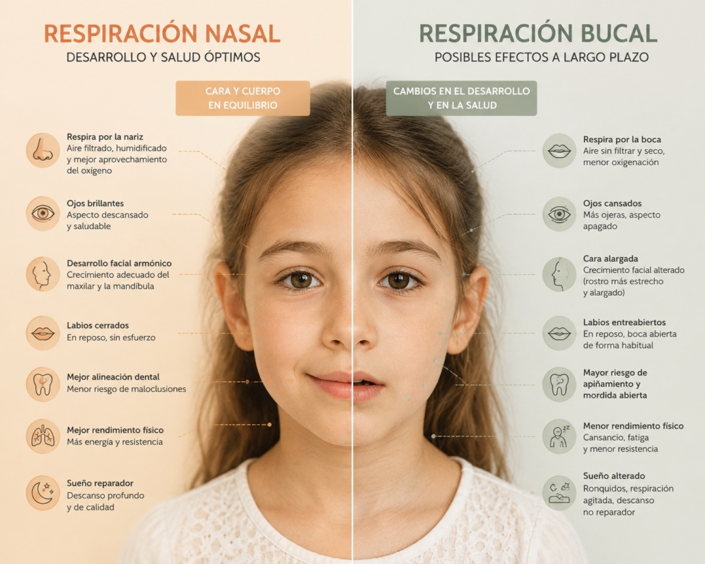 Respirar por la boca: diferencias entre respiración nasal y respiración bucal Respirar por la boca: diferencias entre respiración nasal y respiración bucal